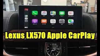 2017 USA Lexus LX570 Wireless, Wired Apple CarPlay and Android Auto OEM Integration Demo Video