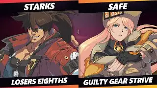 Glitch Infinite Top 8 - Starks (Sol) Vs. Safe (Millia) Guilty Gear Strive