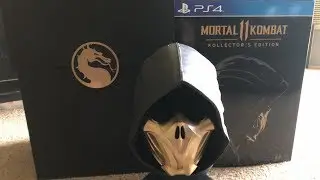 Mortal Kombat 11 PS4/Xbox One Kollectors Unboxing Scorpion Mask Review