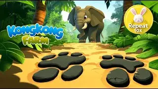 Whose Footprints? 🐾 | Animal Clues Song for Kids &ndash; Repeat 10x