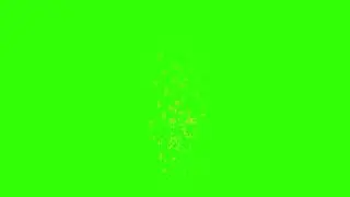 Fond vert particule &eacute;toile dor&eacute;e effet feu