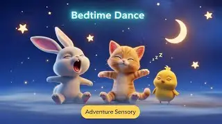 Fluffy Bunny Dance! Baby Chick & Kitten Join the Fun | 3D Sensory Play