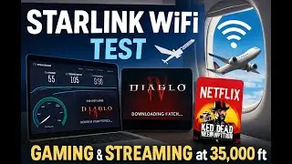 Starlink WiFi at 35,000 Feet: Qatar Airways Gaming & Streaming Test
