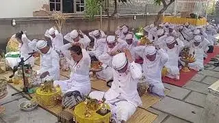 YAYASAN PASRAMAN PINANDITA BVS  NGAYAH MINTONANG PUJA DI MERAJAN TANGKAS KORI AGUNG DESA BUNGKULAN.