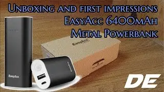 EasyAcc 2nd Gen. Metal 6400mAh Power Bank Unboxing