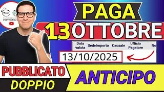 Inps PAGA 13 OTTOBRE ➜ ANTICIPO DATE PAGAMENTI ADI ASSEGNO UNICO PENSIONI 730 NASPI BONUS 100&euro; SFL
