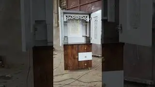 Latest Mandir Design With Door #short #shorts #shortvideo #shortsfeed #woodworkingmachines