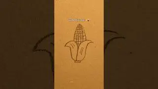 how to show off your artistic skills? draw a corn? #shorts