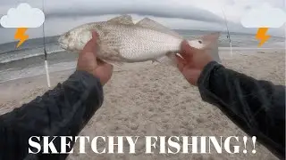 Surf Fishing Fort Morgan, Alabama! {SKETCHY}