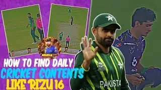 How to find Daily cricket Contents....💲🔥 | Naman Editz And Rizu 16 | #cricket