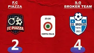 HIGHLIGHTS| QUARTI COPPA ITALIA - IPRO| F.C PIAZZA 2-4 S.G BROKER TEAM