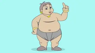 Kalia Drawing Illustration From Chhota Bheem Cartoon | How To Draw Kalia From Chhota Bheem Cartoon