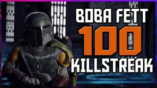 Star Wars Battlefront 2 - 100 Boba Fett Killstreak/Gameplay on Kashyyyk! [PS4]