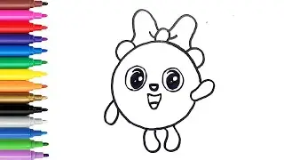 How to Draw a  Cute Panda 🐼😍 cartoon drawing for kids