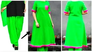 DIY : Recycle/Convert Salwar Into A-Line Kurti/Dress ~