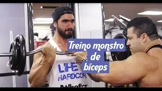 Treino de Bíceps MONSTRO com Maradona, Renan Corrêa e Olzirio