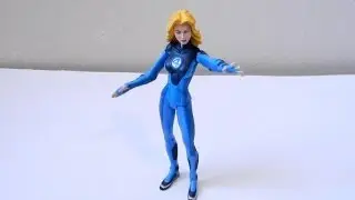 Fantastic Four Classics Invisible Woman action figure review - series 2 (Marvel Legends compatible)