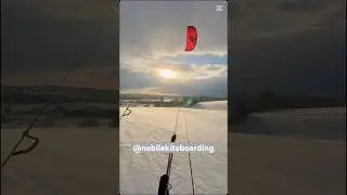 Nobile Snowkite Barniewice &mdash; Zimowy wiatr i biała jazda#snowkite #nobilekiteboarding