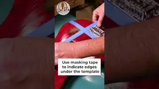 Guitar Building: Using painter's tape for reference