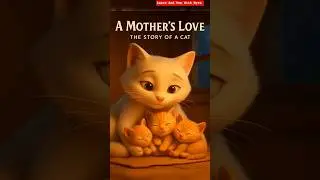 Mother Cat Story🐱 #animation #moralstories #love #care #cartoon #emotional #cartoon #englishstory