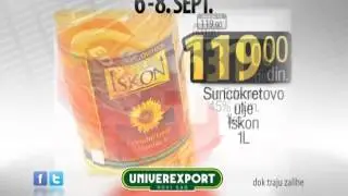 Univerexport XXL akcija od 6. do 8. septembra