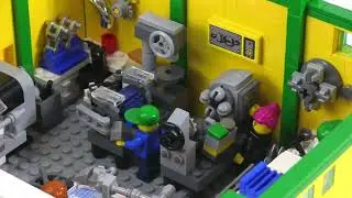 🔄 LEGO custom Machine Shop MOC with CNC machine, lathe & more from Dec 02, 2014