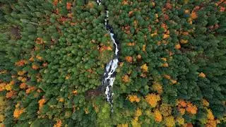 Overhead Waterfalls - Beautiful Fall Colors! - Vancouver Island Canada