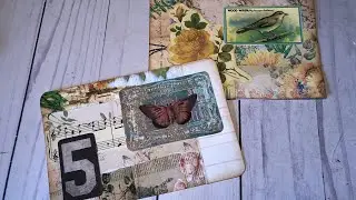 Craft with Me - Making Collaged Journal Cards from Index Cards
