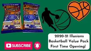 2020-21 Panini Illusions Basketball Value Pack Opening. First time opening on my channel!!!