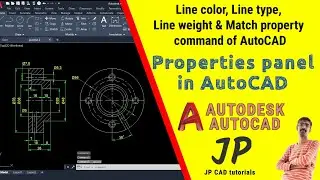 Line type, Line color, Line weight & match properties in AutoCAD |AutoCAD | 