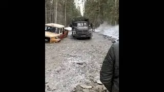 Zil 131 soviet truck russian winter