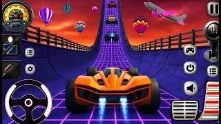 Mega Ramp Stunt Car Game 2025 &ndash; Sky Road Racing & Impossible Tracks Gameplay | Android Gameplay