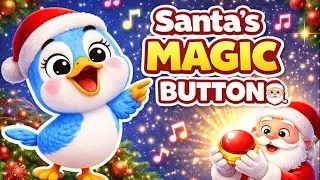 Happy Christmas! 🎄 Santa&rsquo;s Magic Button Song | Best Holiday Rhymes for Toddlers