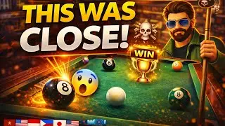 CLOSE MATCH 😱 | Last Ball + Black = WIN 🏆 | 8 Ball Pool Tokyo Warriors Hall