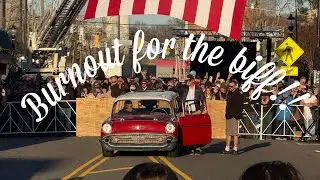 Burnout for Biff! Feat. Cleetus Mcfarland and his BLOWN limo! 