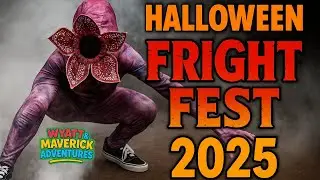 Haunted Adventures at Six Flags Fright Fest! Wyatt & Maverick Take on Halloween 👻