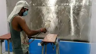 Water Curtains Type Paint Booth Trial