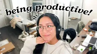 clean my apartment with me! *productive* 🏠 vlogmas day 1