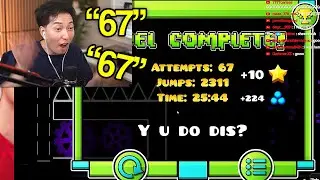 I BEAT MY FIRST DEMON IN GEOMETRY DASH! 😈 - The Nightmare by Jax - Fluke from 69%