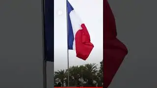 Rabat streets adorned with morocco-france flags head of president macron's visit