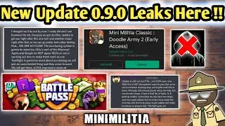 😍New Update 0.9.0 Leaks Here !! | Mini Militia Classic | Mini Militia New Update | Mini Militia !!