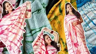 Shibori Sarees | New Model Fancy Sarees | Sarees Online |Mommy's Cute Island |Sarees Shopping Telugu