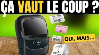 CLABEL 221B &ndash; Mini imprimante d&rsquo;&eacute;tiquettes thermique portable, Bluetooth, compatible smartphone