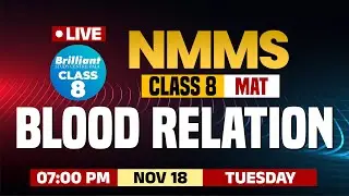 NMMS MAT 2025 | Class 8 | Blood Relation | Nov 18 @7PM