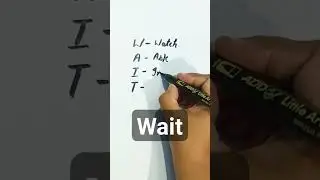 Full form of Wait #fullform #like #trending #subscribe #words #wordexploration #expression #explore