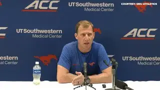 SMU vs. TCU: Mustangs Head Coach Rhett Lashlee speaks after 35-24 loss (9.20.25)