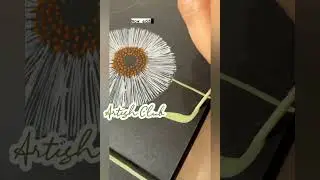 Beautiful White Flowers Painting // #shorts // Artish Club