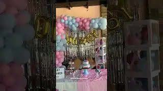 Gender Reveal/Baby Shower Simple Decoration | Blue & Pink Theme #boyorgirl #genderparty #babyshower