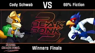 Cody Schwab (Fox) vs 69% Fiction (Falco) - Melee Winners Finals -  Beak Bonk 2025