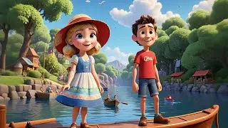 Seven Toy Boats Sail Down the Stream | Water Adventure Counting Song Kids | Preschool Learning Rhyme